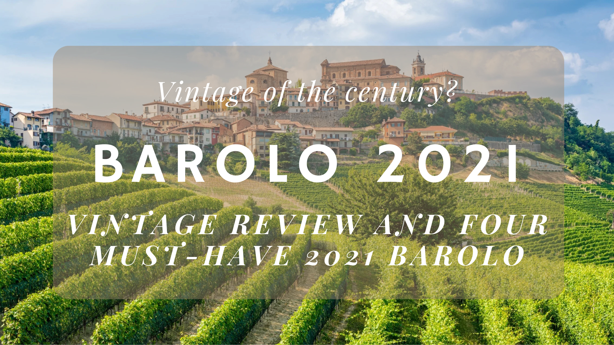 Barolo 2021 Vintage Guide and Cellaring
