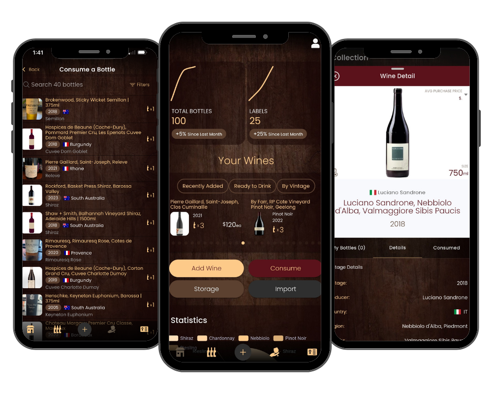 Wine cellar app